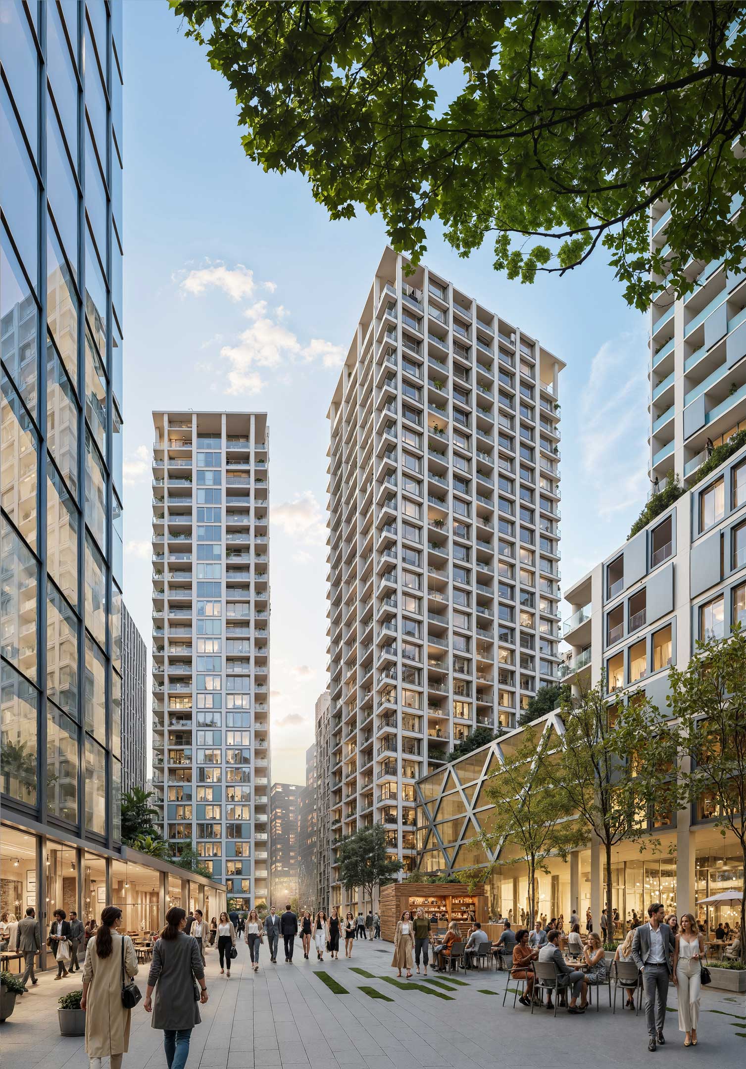 City Towers architectural visualization